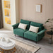 Sofa Couch,  Mid-Century Tufted Love Seat for Living Room(GREEN) image