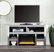 ACME Noralie TV STAND W/FIREPLACE Mirrored & Faux Diamonds LV00311 image