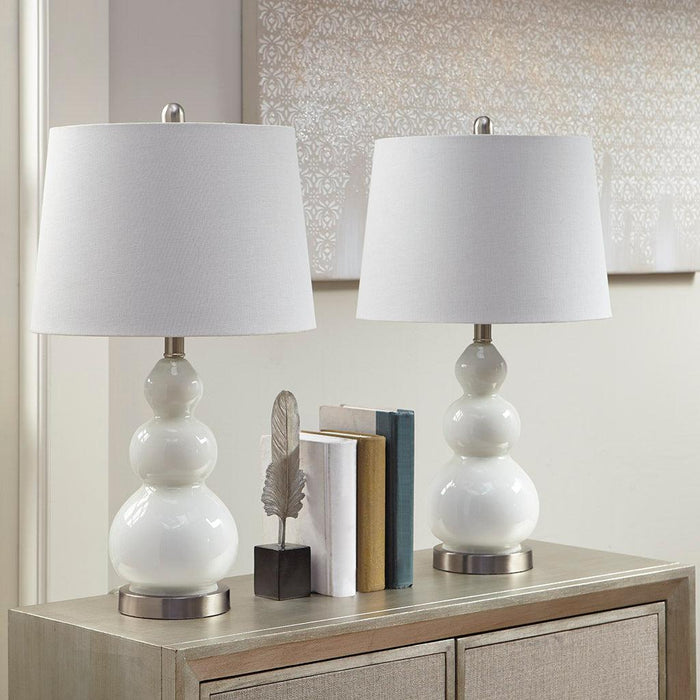 Covey Curved Glass Table Lamp, Set of 2 image