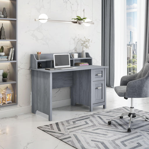 Techni Mobili Classic Office Desk withStorage, Grey image