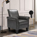 Accent Chairs, Comfy Sofa Chair, Armchair for Reading, Living Room, Bedroom, Office，Waiting Room, PU leather, Dark Grey image