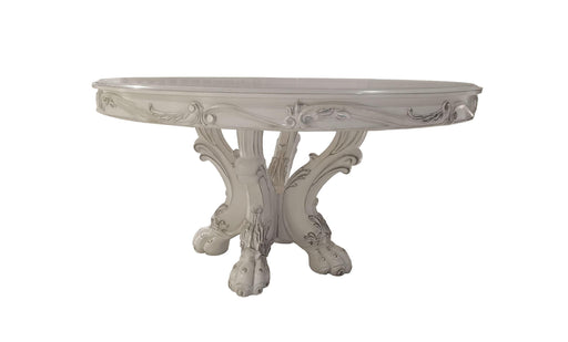 ACME Dresden  Round Dining Table in Bone White Finish DN01700 image