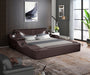 Zoya Smart Multifunctional Queen Size Bed Made with Wood in Brown image