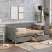 Daybed with two drawers, Twin size Sofa Bed,Storage Drawers for Bedroom,Living Room ,Grey image