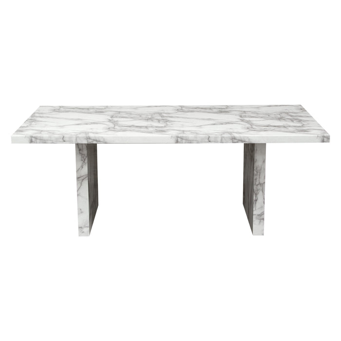 Icon Faux Marble Rectangular Dining Table by Diamond Sofa image