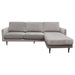 Kelsey Reversible Chaise Sectional in Grey Fabric by Diamond Sofa image
