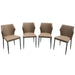 Milo 4-Pack Dining Chairs in Coffee Diamond Tufted Leatherette with Black Powder Coat Legs by Diamond Sofa image