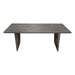 Motion Solid Mango Wood Dining Table in Smoke Grey Finish w/ Silver Metal Inlay by Diamond Sofa image