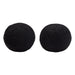 Set of (2) 10" Round Accent Pillows in Black Faux Sheepskin by Diamond Sofa image