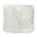 18" Square Accent Pillow by Diamond Sofa in White Dual-Sided Faux Fur image