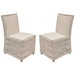 Sonoma 2-Pack Dining Chairs with Wood Legs and Sand Linen Removable Slipcover by Diamond Sofa image