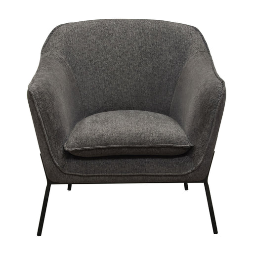 Status Accent Chair in Grey Fabric with Metal Leg by Diamond Sofa image