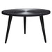 Vortex Round Cocktail Table in Solid Mango Wood Top in Black Finish & Iron Legs by Diamond Sofa image